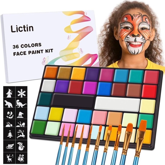 lectin Other - Halloween Face Paint Kit - 36 Colors